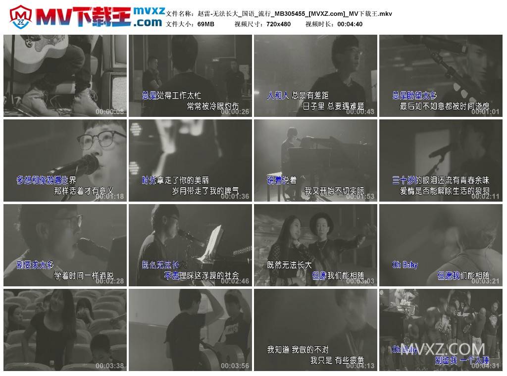 赵雷-无法长大_国语_流行_MB305455